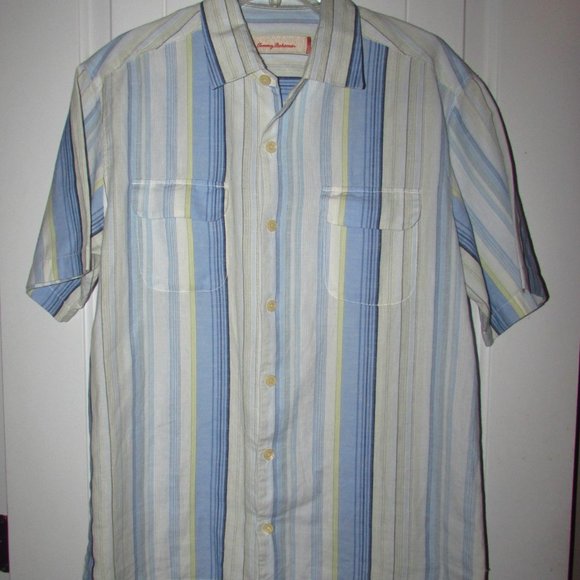 Tommy Bahama Short Sleeves Shirt Men's Medium - Picture 6 of 13